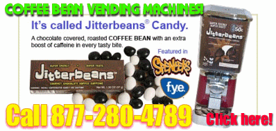 Jitterbean Candy Vending Machines!  