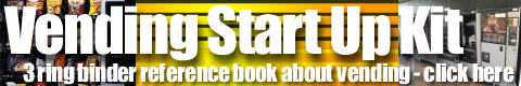 Vending machine business book, vending business start up information book, click here.
