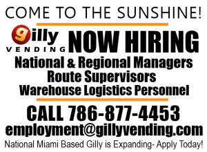 Gilly Vending Now Hiring!