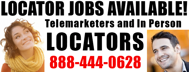 Locator Jobs 888-444-0628