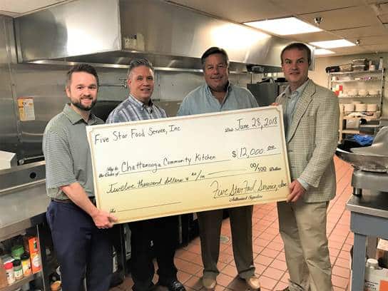 Five Star Food Service Donates