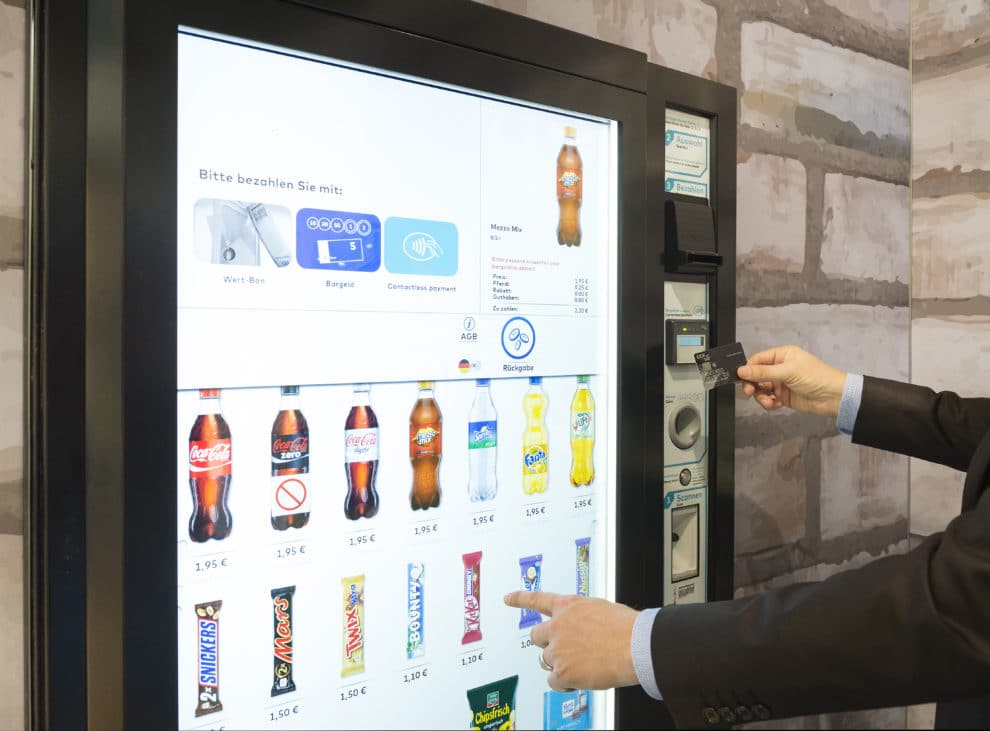 Touch-screen-vending-machine