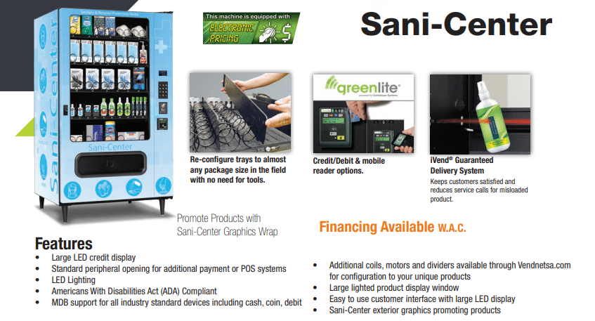Sani-Center Vending Machine