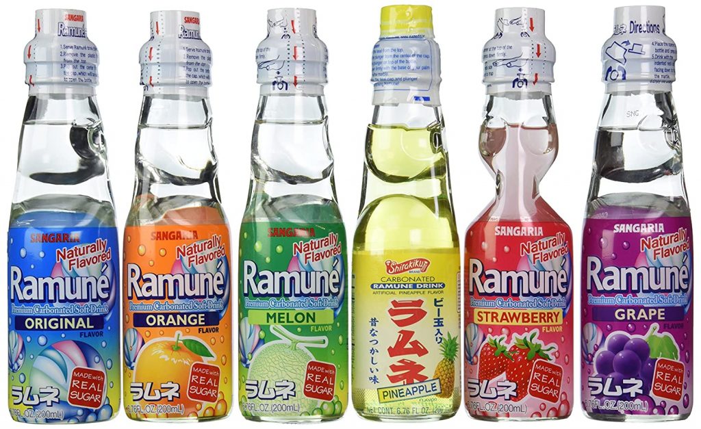 Ramune Japanese Soda Comes In Six Different Flavors