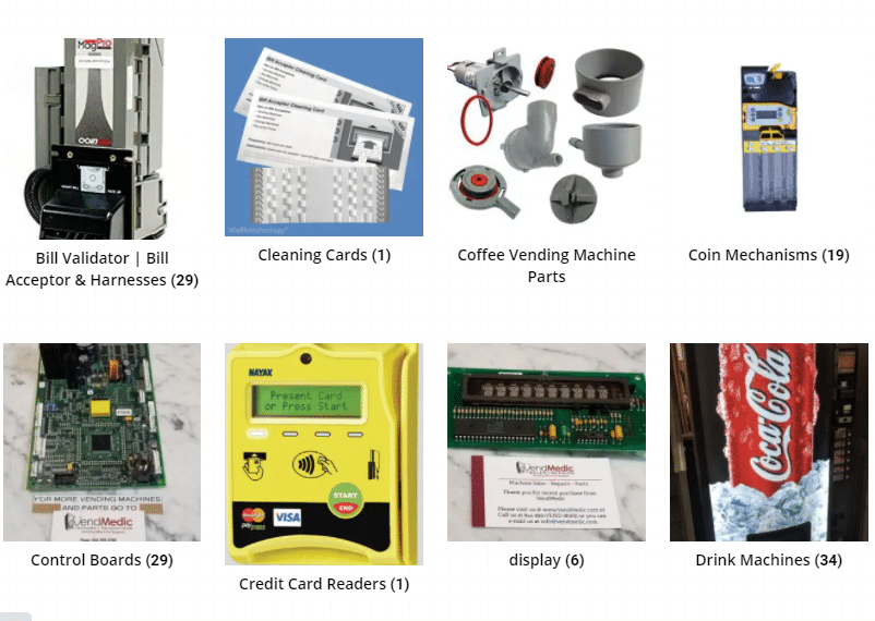 vending machine parts