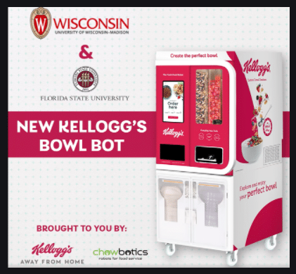 Kelloggs Cereal Vending Machine