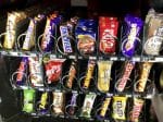 Snacks in vending machine