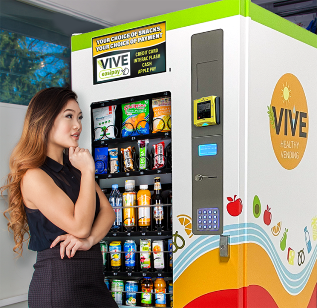 Vive Supplies Canada with Healthy Vending Machines