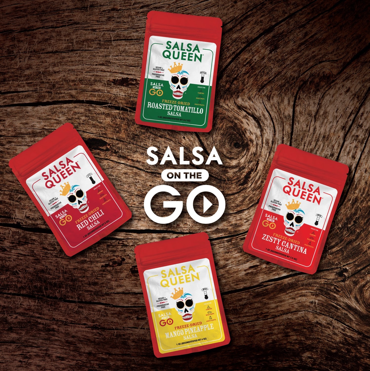 Salsa Queen Intros Freeze Dried Salsa OnTheGo, Just Add Water!