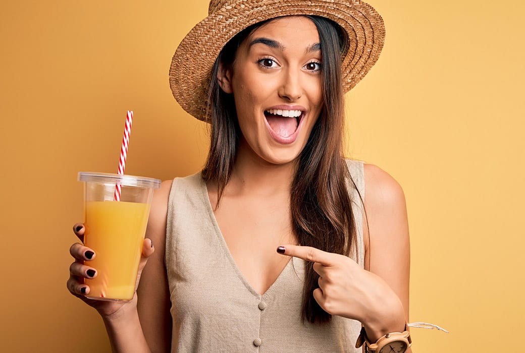 Orange Fresh Juice Vending Machine