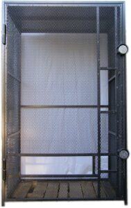 Security cages for vending machines