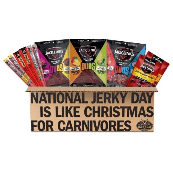 Jack Links National Jerky Day Amazon Box