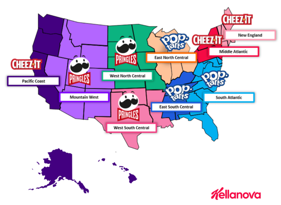 Generational Snacking Trends from survey by Kellanova