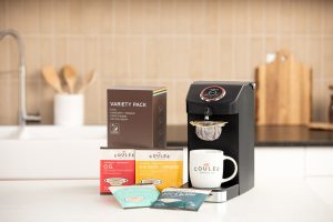 Coulée Coffee Introduces World's First Automated, Compostable Single-Serve Pour-Over Coffee System