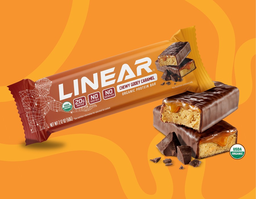 Chewy Gooey Caramel Linear Bar