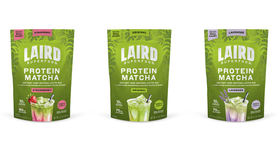 Laird Superfood protein matcha launches in three flavors