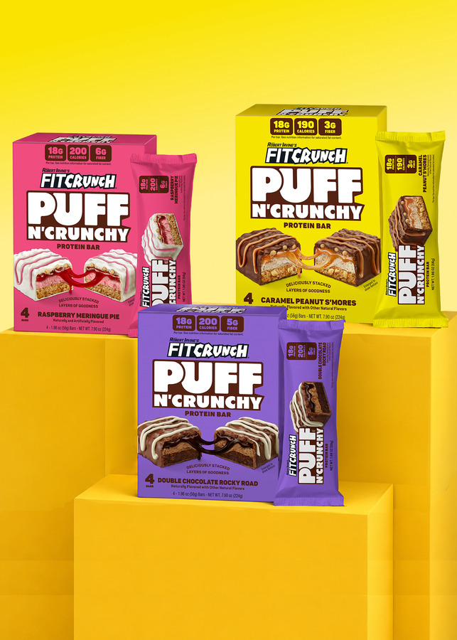 FITCRUNCH® Introduces Puff N' Crunchy™ Protein Bars, a First-of-Its-Kind Multi-Texture Protein Bar